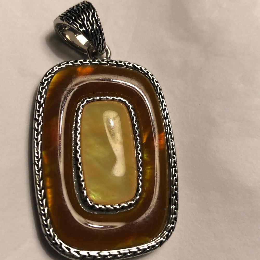 Lia Sophia slide for a necklace silver excellent condition